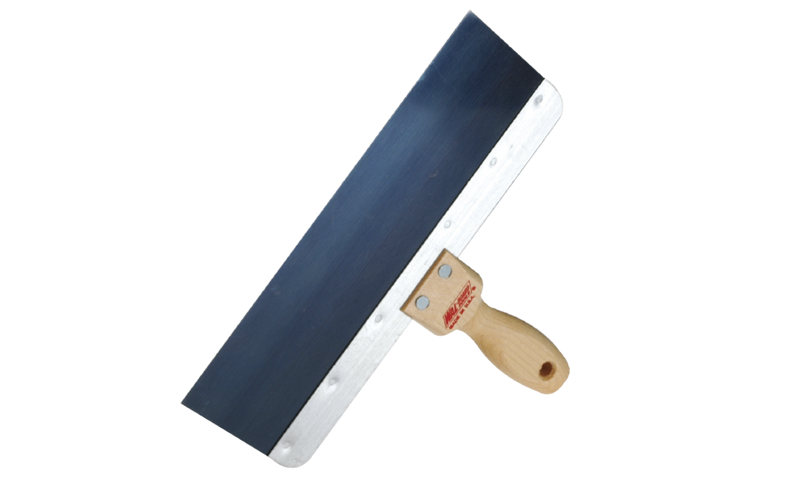 Taping Knife Wooden Handle Blue Steel Wal-Board USA - UNIT-300mm