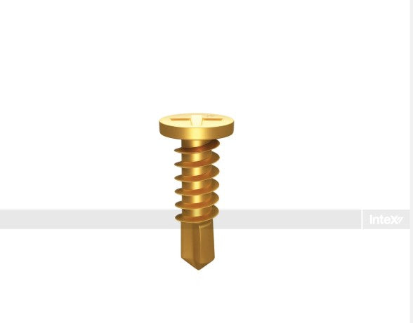 Intex Screws Micro Flat Head Self Drill 10g x 16mm 1000