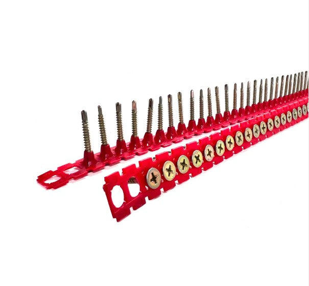 1000 Intex Screws ZIP STRIP Bugle Head Drill Point 6g x 42mm